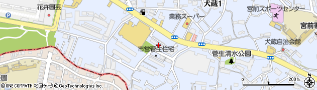 市営菅生住宅周辺の地図