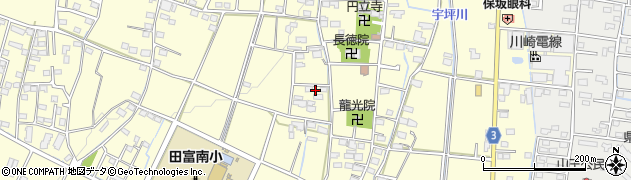 山梨県中央市西花輪1412周辺の地図