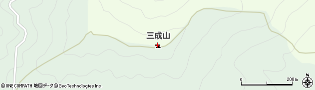 三成山周辺の地図