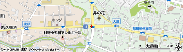 鶴川集会所周辺の地図