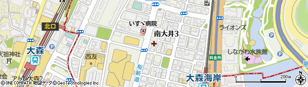 東京都個人タクシー協同組合　城南支部周辺の地図