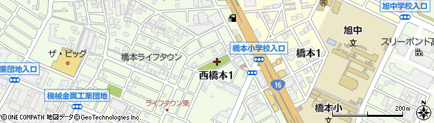 西橋本くすのき公園周辺の地図