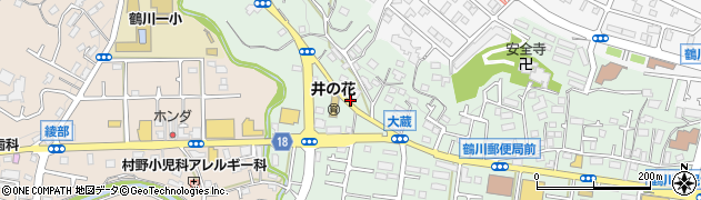 東京都町田市大蔵町1406周辺の地図