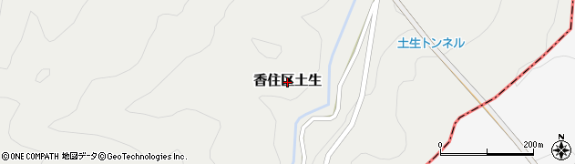 兵庫県香美町（美方郡）香住区土生周辺の地図