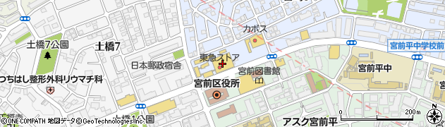 キャンドゥ東急ストア宮前平店周辺の地図
