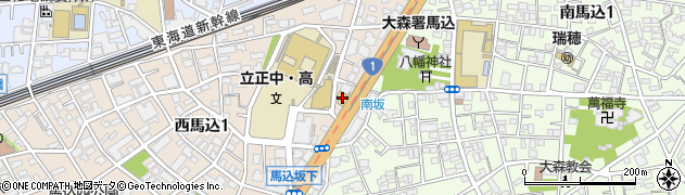 スズキ自販東京スズキアリーナ馬込周辺の地図