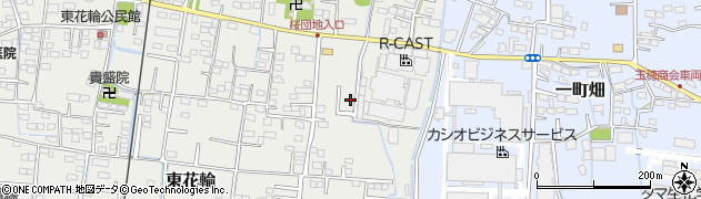 山梨県中央市東花輪1607周辺の地図