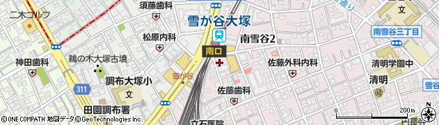 カノップ　雪谷大塚店周辺の地図