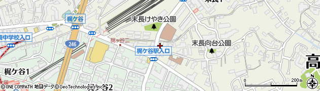 株式会社誠屋クリーニング梶ヶ谷店周辺の地図