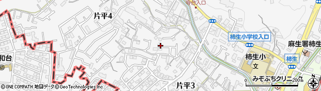 神奈川県川崎市麻生区片平4丁目7周辺の地図