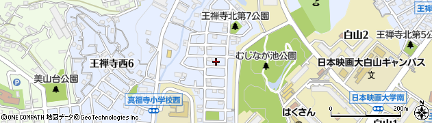 神奈川県川崎市麻生区王禅寺西5丁目16周辺の地図
