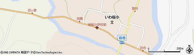 岩桜小学校前周辺の地図