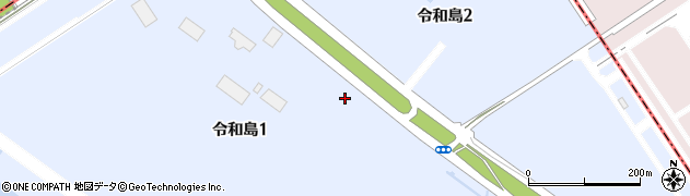 東京都大田区令和島周辺の地図
