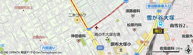 東京都大田区雪谷大塚町23周辺の地図