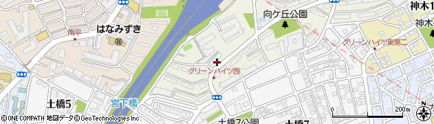 神奈川県川崎市宮前区けやき平周辺の地図