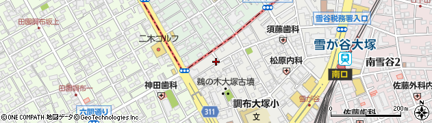 東京都大田区雪谷大塚町23-2周辺の地図