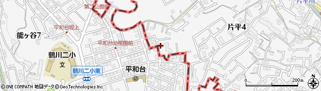 神奈川県川崎市麻生区片平4丁目18周辺の地図