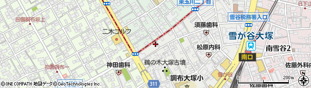 東京都大田区雪谷大塚町23-1周辺の地図