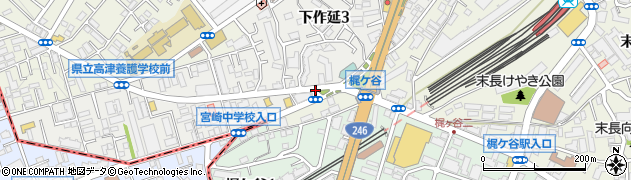 笹の原交差点周辺の地図