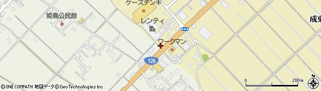 ほっともっと成東店周辺の地図