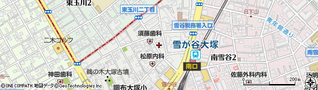 東京都大田区雪谷大塚町6周辺の地図