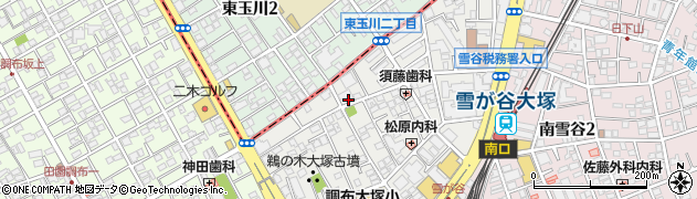 東京都大田区雪谷大塚町周辺の地図