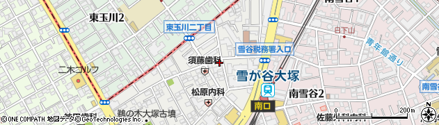 東京都大田区雪谷大塚町6-1周辺の地図