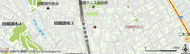 東京都大田区田園調布2丁目28周辺の地図