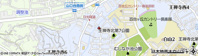 神奈川県川崎市麻生区王禅寺西5丁目10周辺の地図
