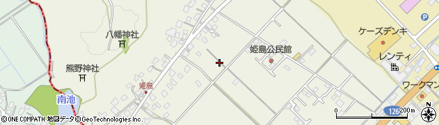 千葉県山武市姫島周辺の地図