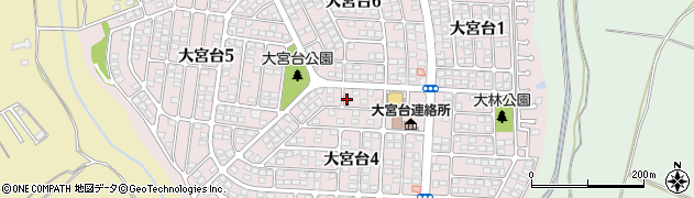 千葉県千葉市若葉区大宮台周辺の地図