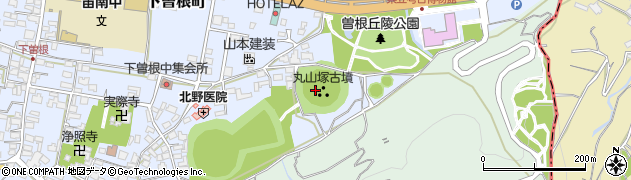 丸山塚古墳周辺の地図