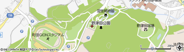 野津田テニスコート周辺の地図
