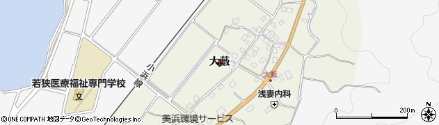 福井県美浜町（三方郡）大藪周辺の地図