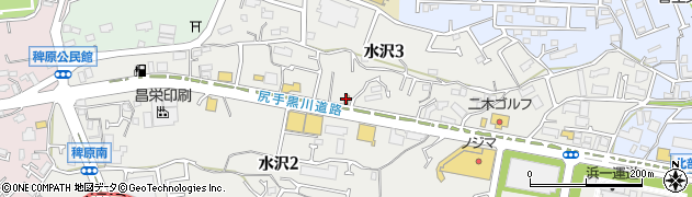 なか卯川崎水沢店周辺の地図