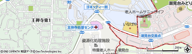 ヨネッティー王禅寺周辺の地図