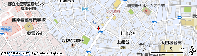 眼鏡市場大田上池台店周辺の地図