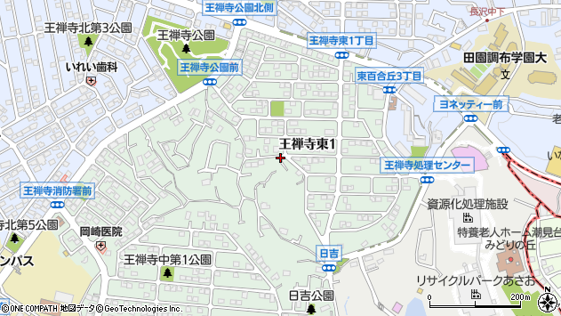 〒215-0018 神奈川県川崎市麻生区王禅寺東の地図