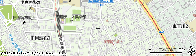 東京都大田区田園調布2丁目23周辺の地図