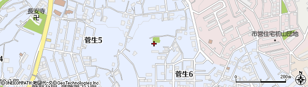 菅生みどり公園周辺の地図