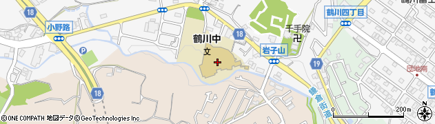 町田市立鶴川中学校周辺の地図