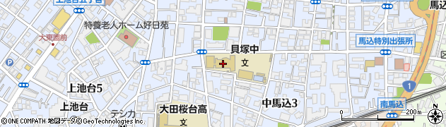 大田区立貝塚中学校周辺の地図