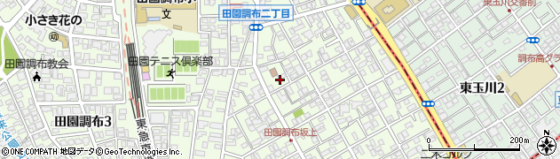 東京都大田区田園調布2丁目周辺の地図