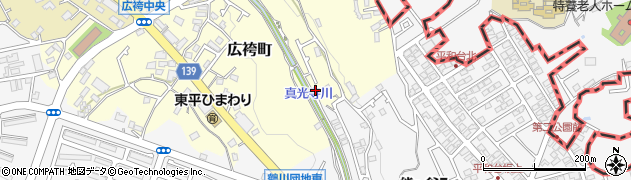 東京都町田市広袴町86-14周辺の地図