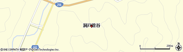 岐阜県関市洞戸菅谷周辺の地図