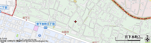 神奈川県相模原市中央区宮下本町3丁目2周辺の地図