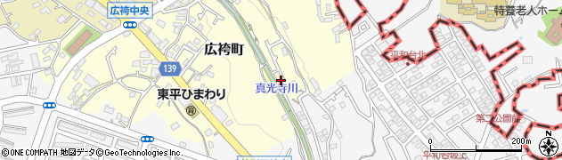東京都町田市広袴町86周辺の地図