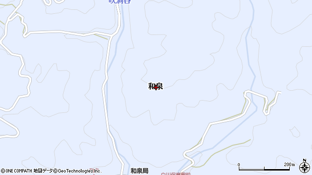 〒509-1104 岐阜県加茂郡白川町和泉の地図