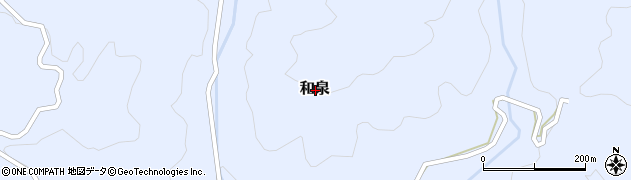 岐阜県加茂郡白川町和泉周辺の地図