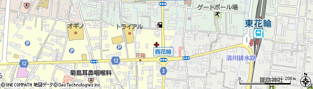田富花輪郵便局 ＡＴＭ周辺の地図